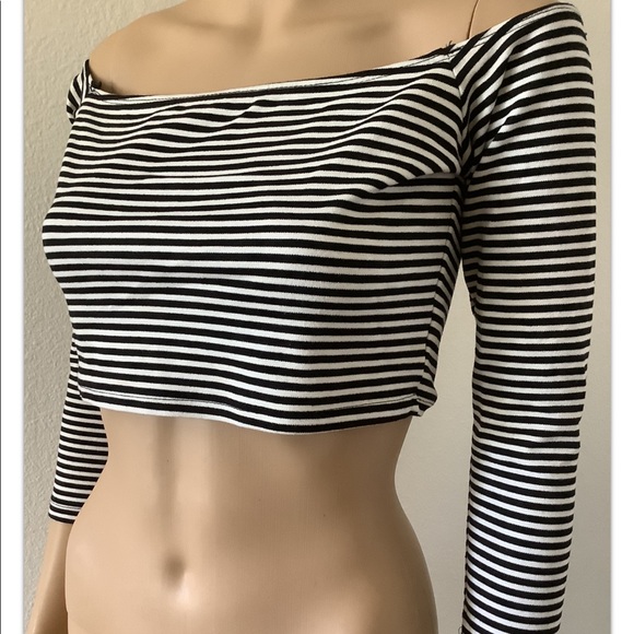 Foreign Exchange striped women’s crop top Medium - Picture 5 of 16